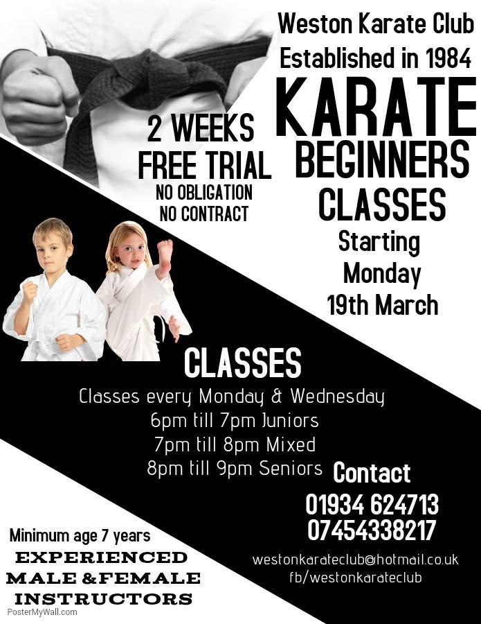 Beginners Classes Start 19th March